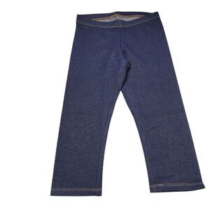 Member's Mark Girls  My Favorite Capri Leggings Solid Blue Navy  Size 7/8